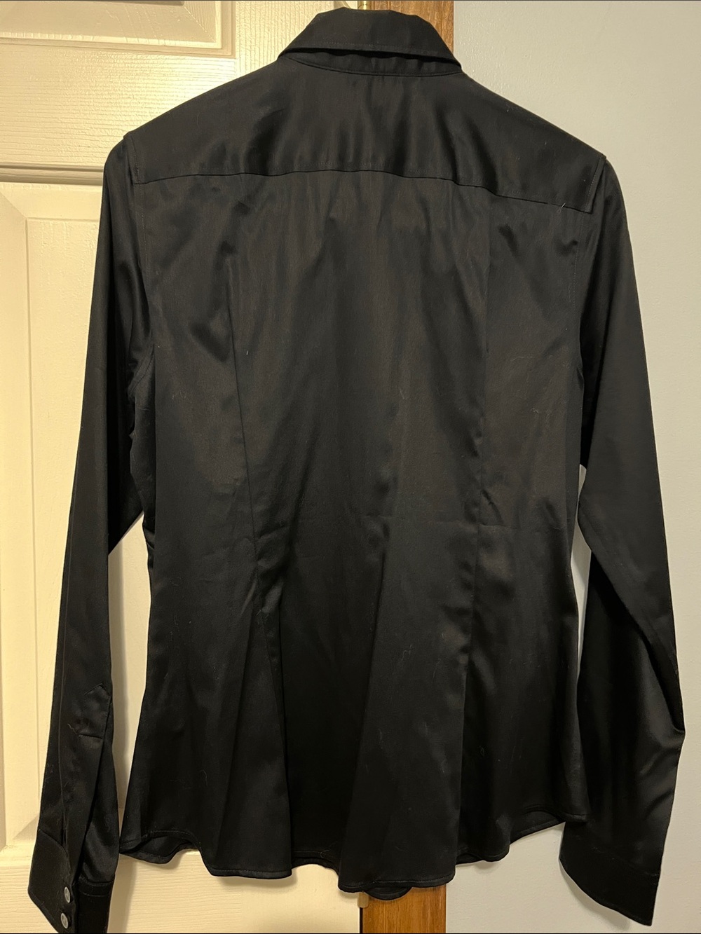 Banana Republic Black Button-Front Women's Shirt - Picture 5 of 14